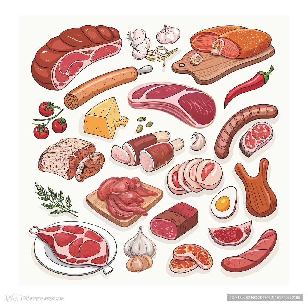 卡通食物