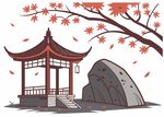 矢量凉亭
