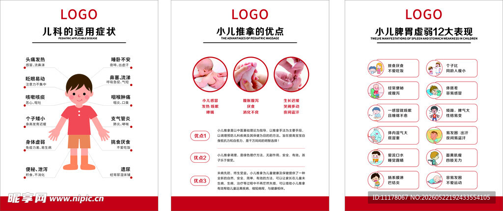 小儿推拿展板