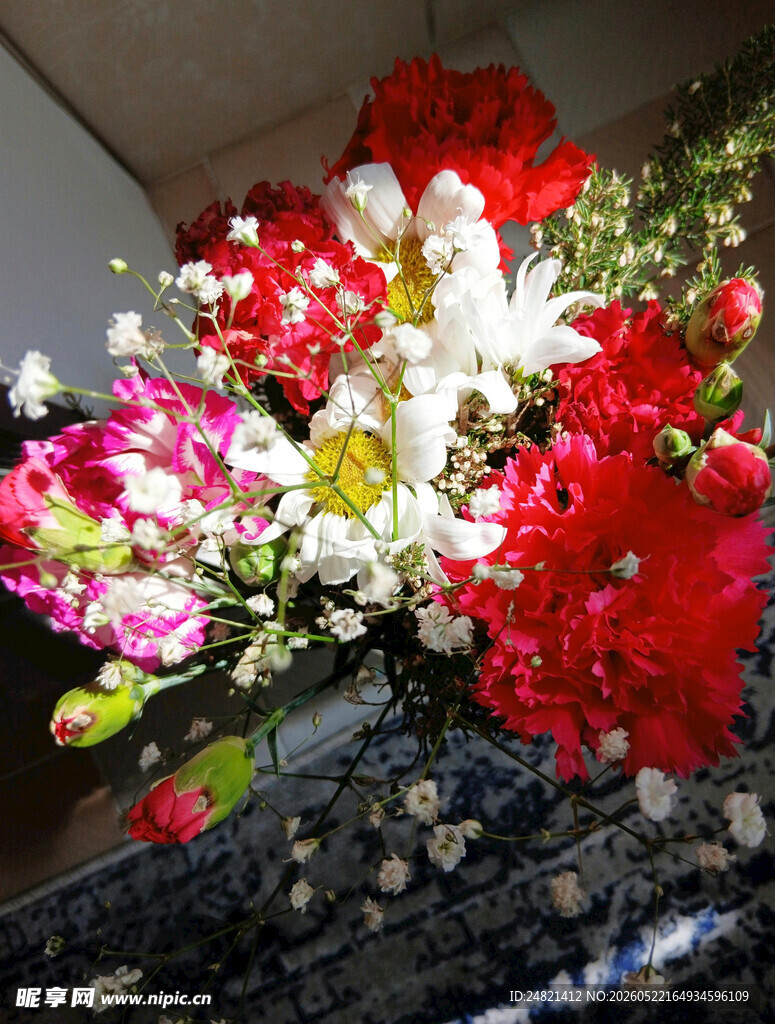 多彩花卉组合