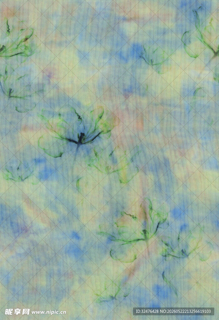 梦幻蜻蜓水彩纹理背景