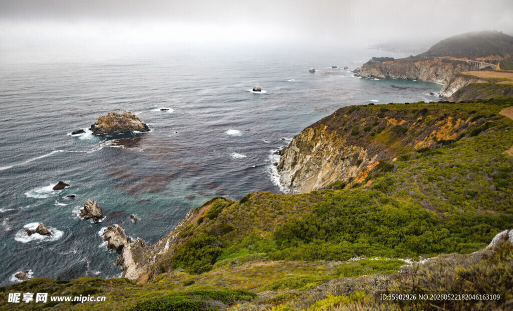 海岸风光山海间的自然美景
