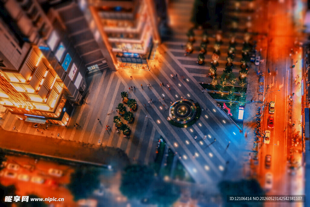 繁华都市夜景灯光秀