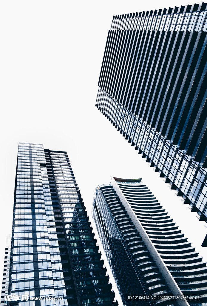 现代摩天大楼建筑群