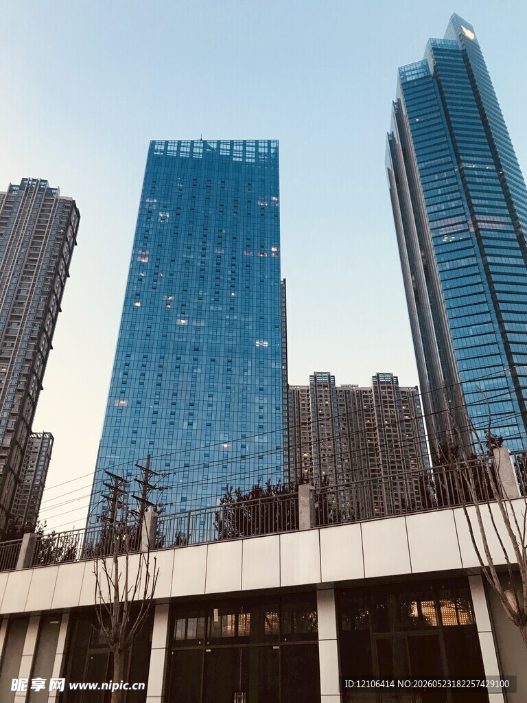 都市摩天大楼景观