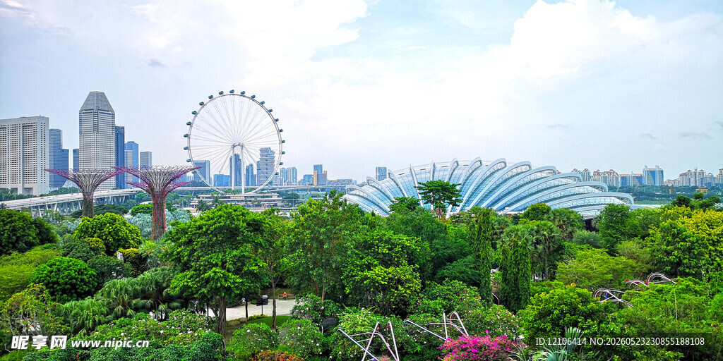 新加坡城市与绿植景观