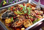 香辣烤鱼美食图片