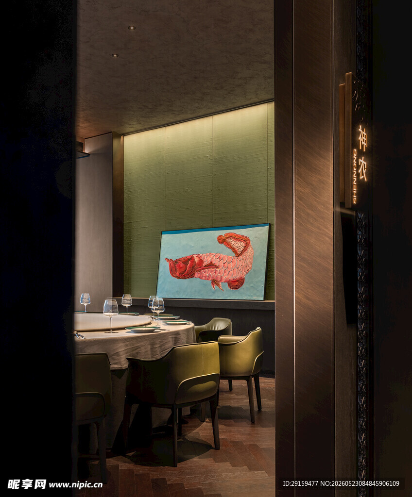 现代简约风餐厅室内景致