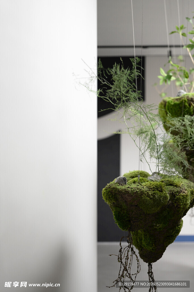 悬浮苔藓绿植艺术景观