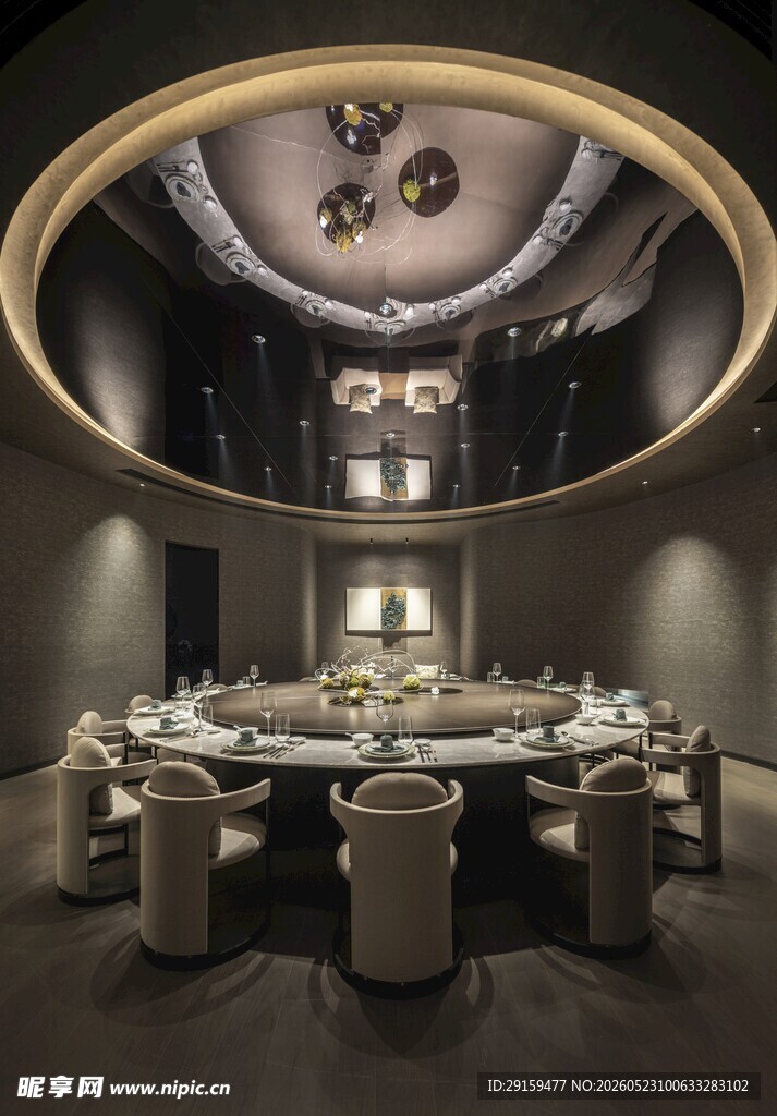 豪华中式风格餐厅包间