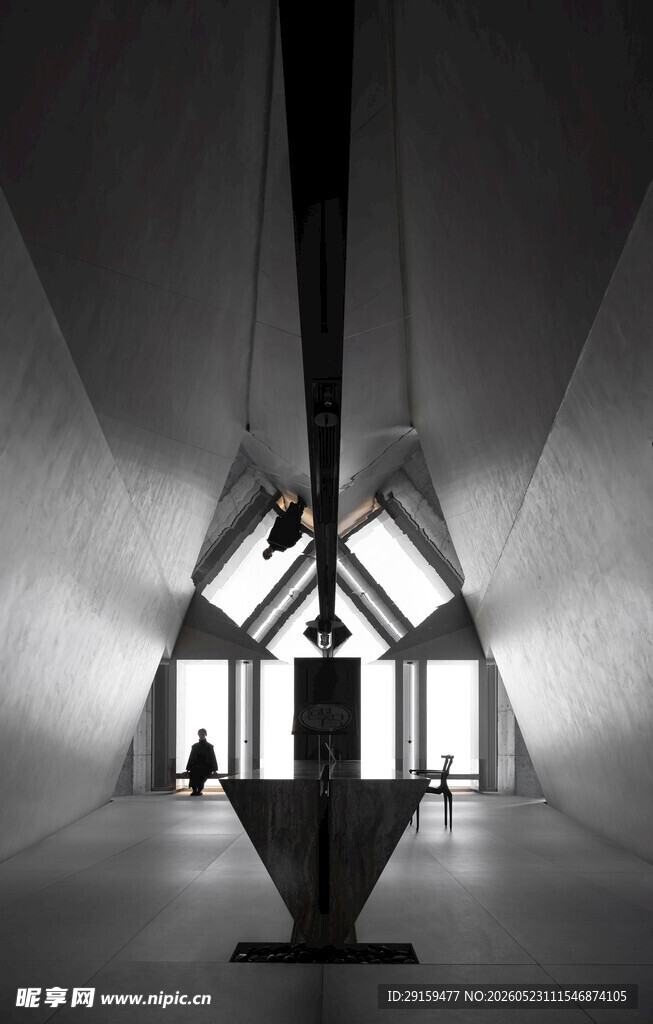 现代建筑内部独特空间景观