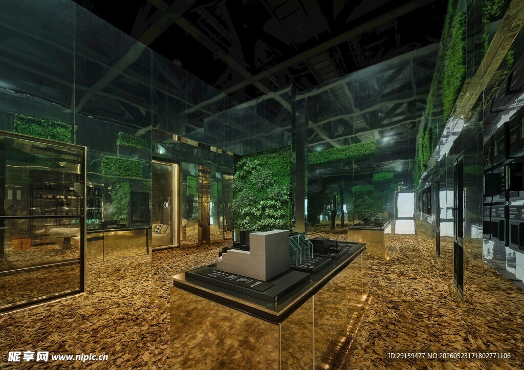 室内绿植景观展示空间