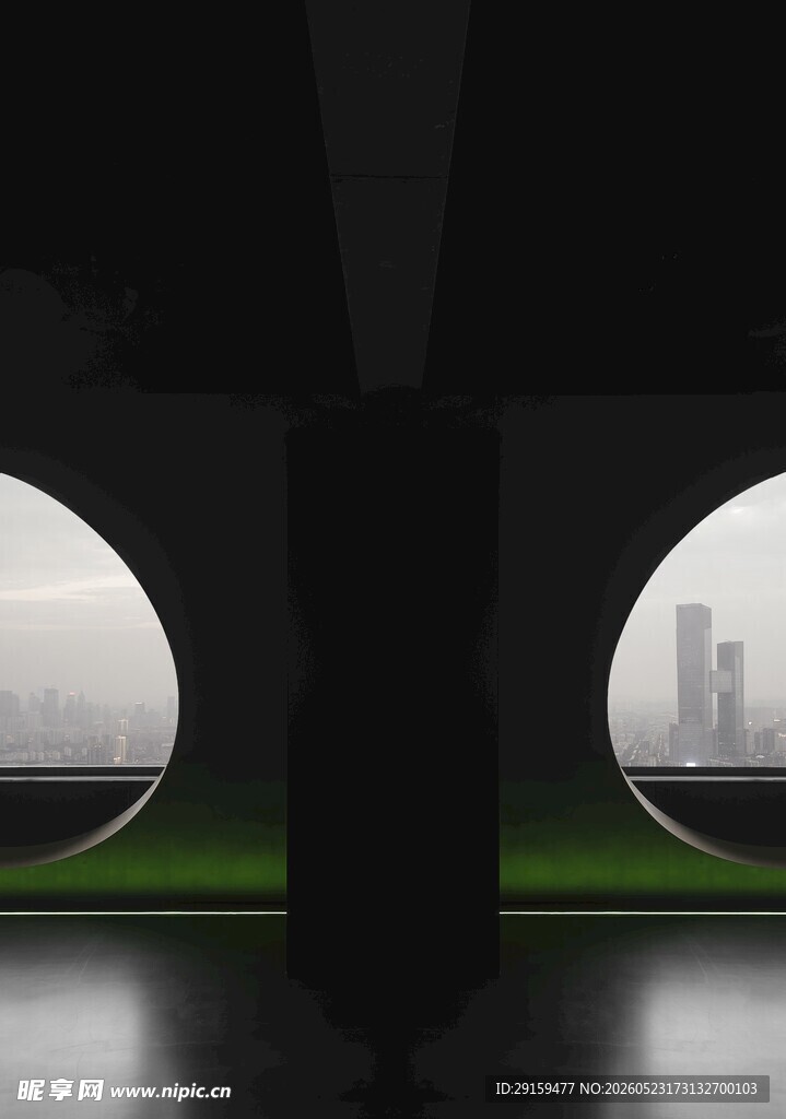 未来感科幻风室内空间