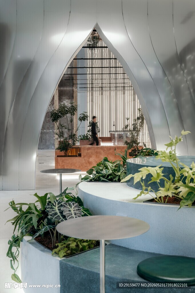 现代室内绿植景观空间