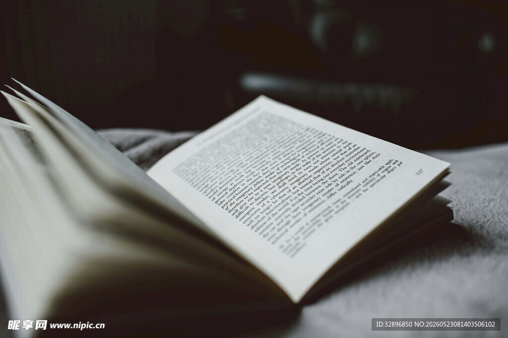翻开的书本