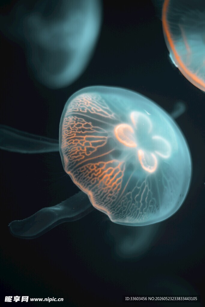梦幻水母海洋中的灵动精灵