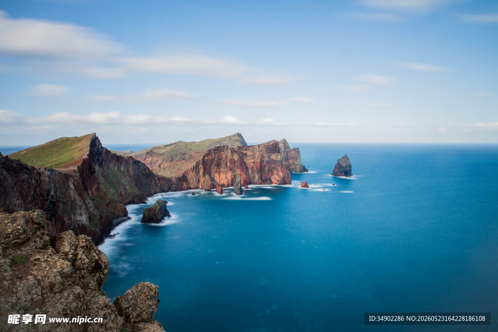 壮丽海岸海景风光