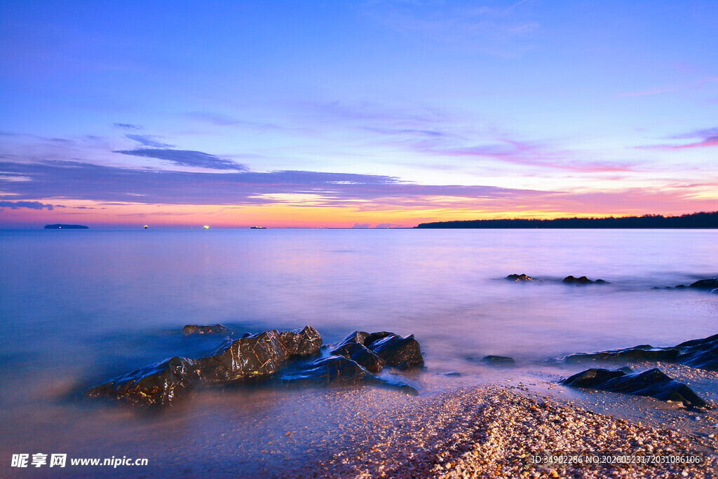 海边日落美景