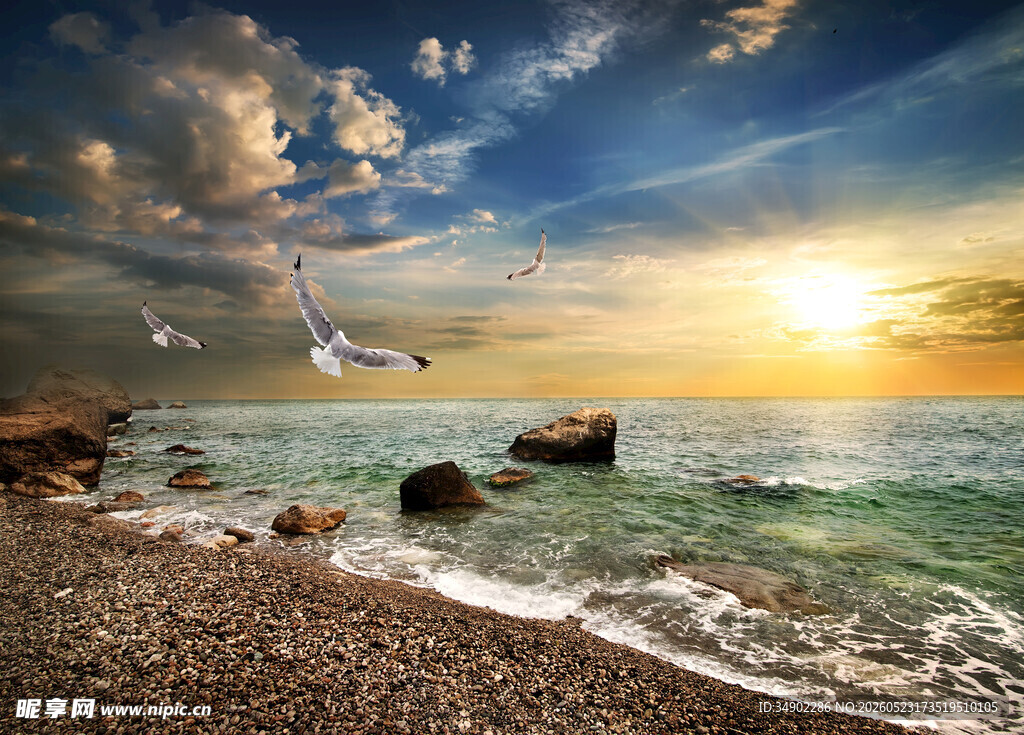 海边日落美景