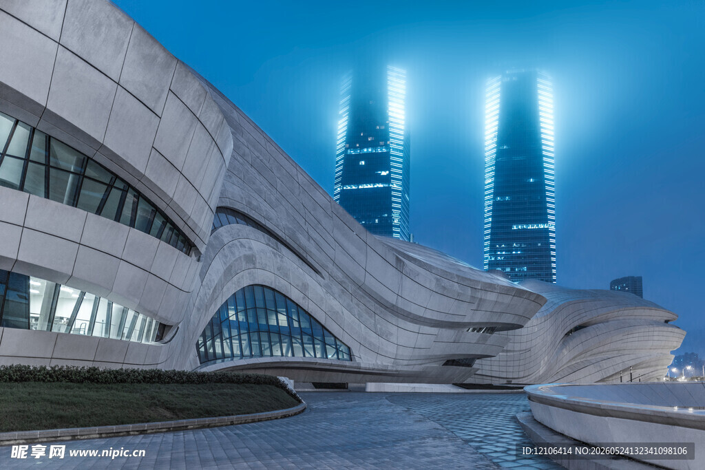 上海现代建筑夜景风光