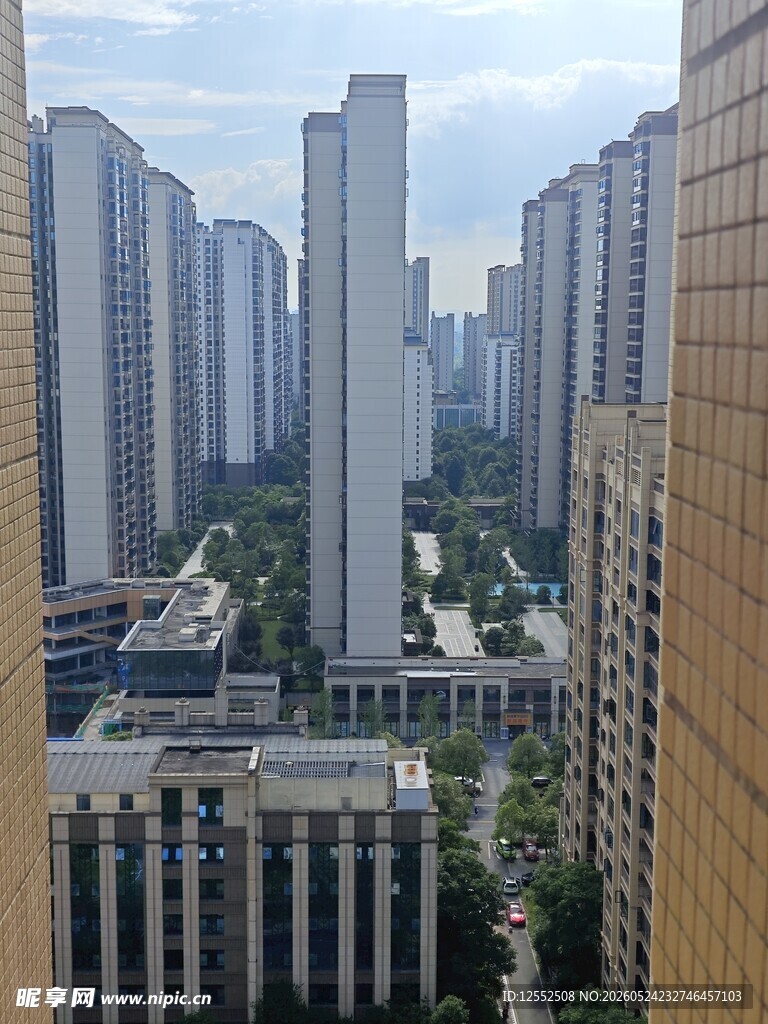 城市高楼林立景观