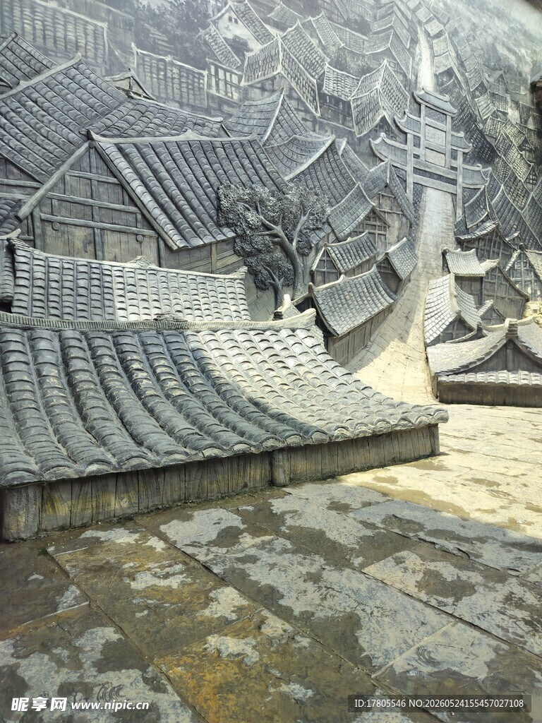 古雅中式屋顶景观