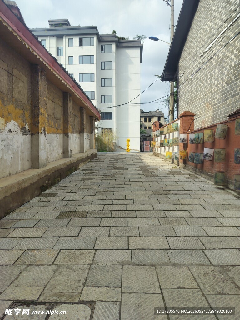 古巷石板路  静谧街道景