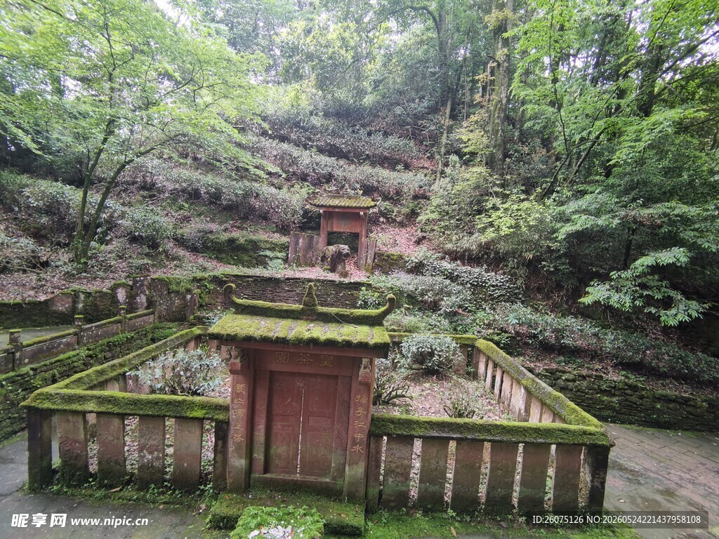山林中的古朴建筑遗迹