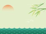 国风山水背景