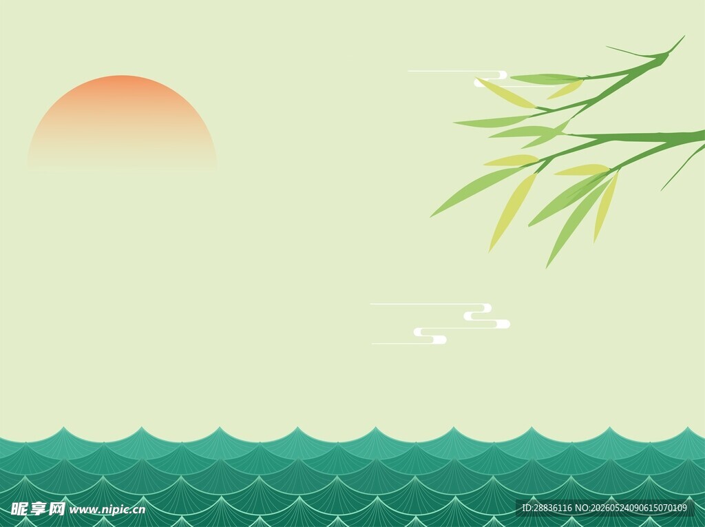 国风山水背景