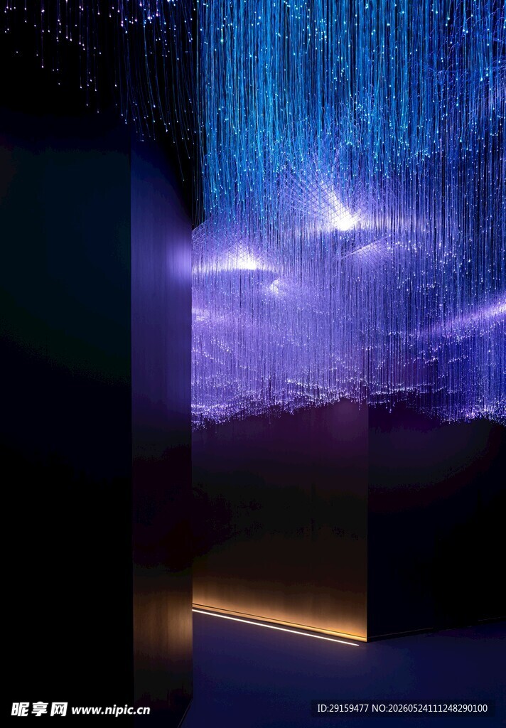 梦幻灯光艺术室内场景
