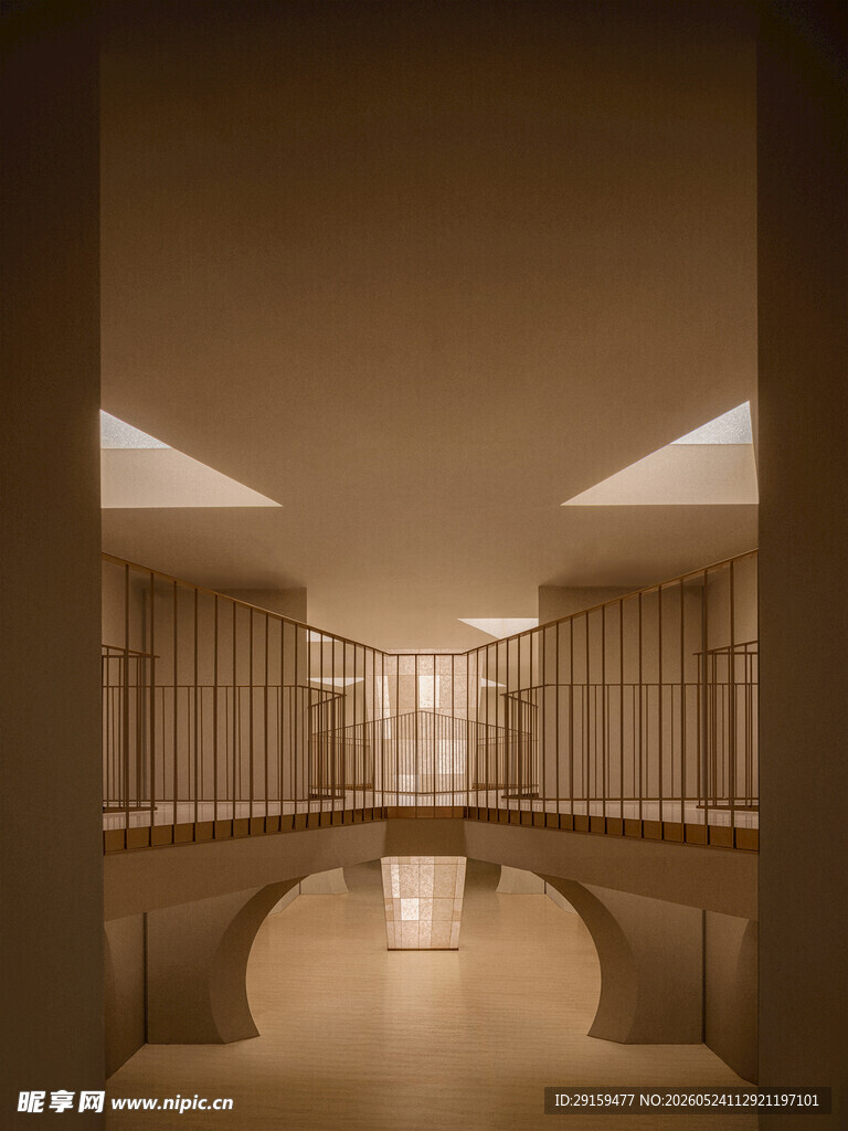 现代简约风格室内走廊空间
