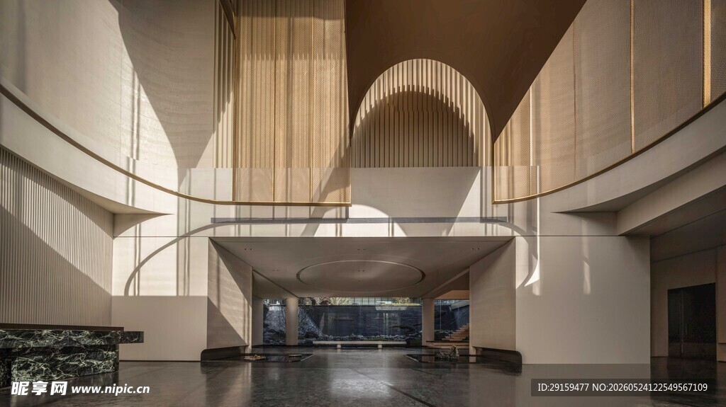 现代风格宽敞室内建筑空间