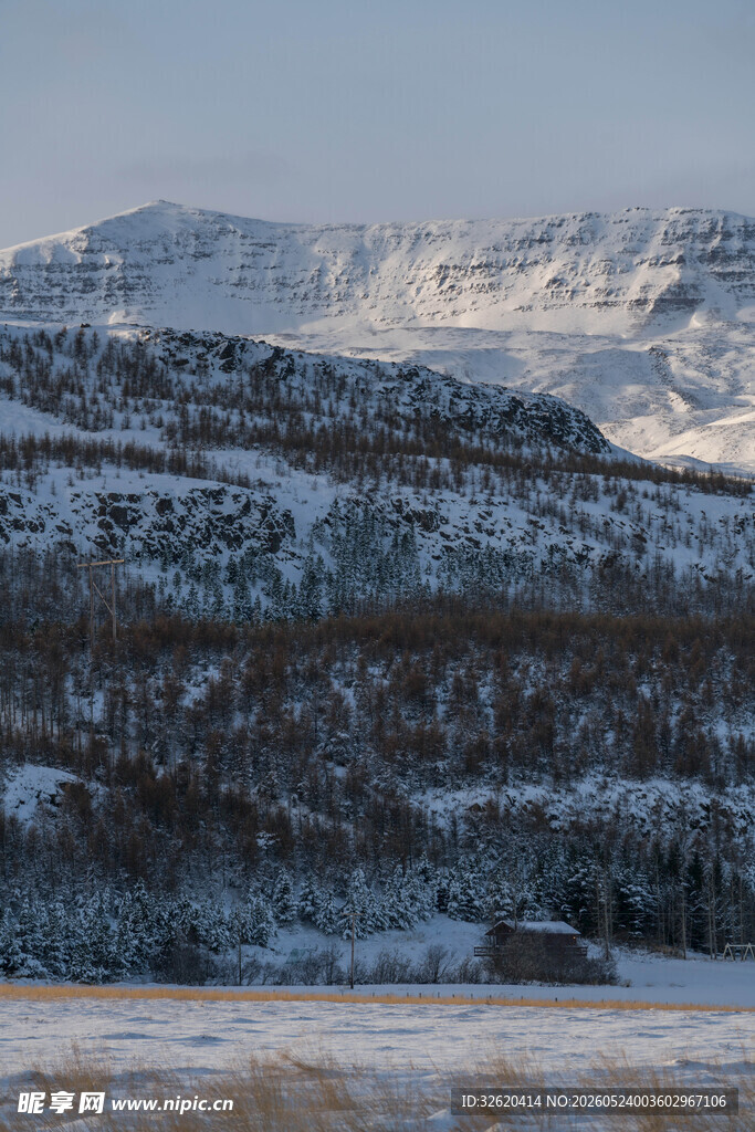 冬日雪山风景
