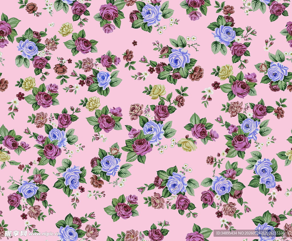 小碎花  手绘花 