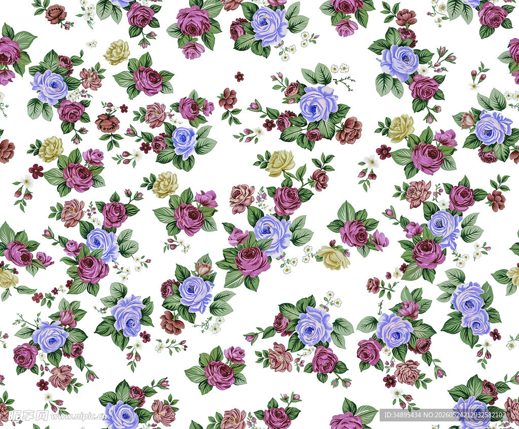 小碎花  手绘花 