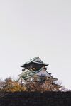 日本传统城堡建筑风景