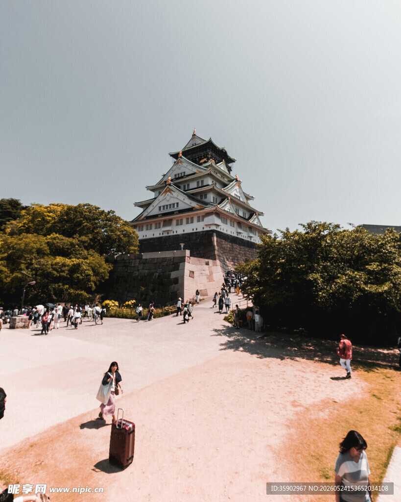 日本大阪城公园美丽景致