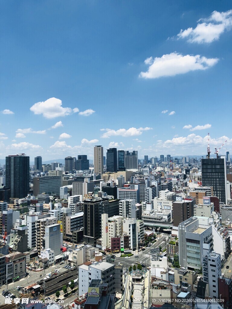 繁华都市天际线景观