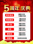 5周年庆典优惠活动展示