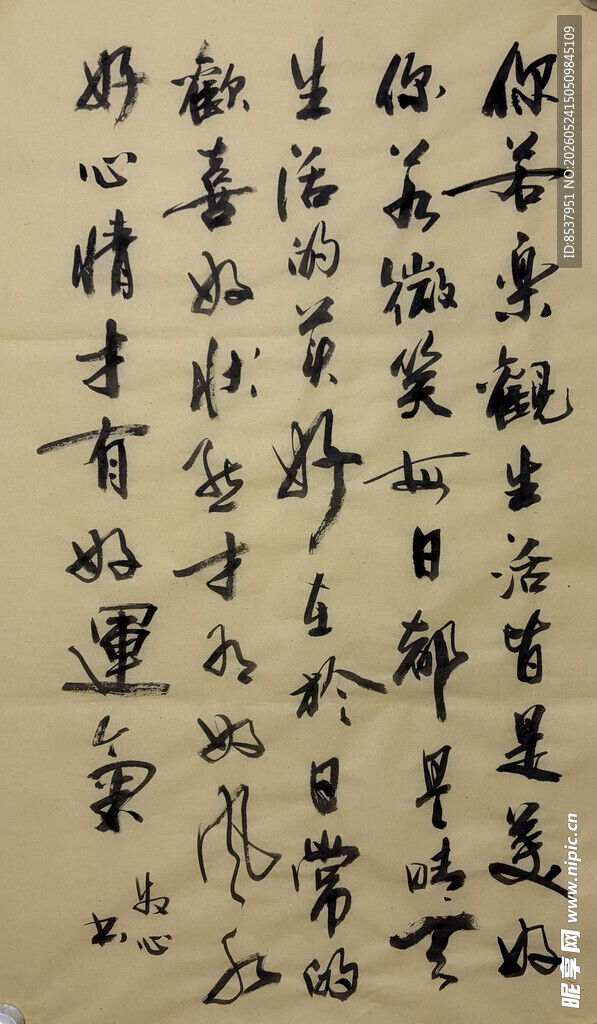 你若乐观 杨克东书法作品