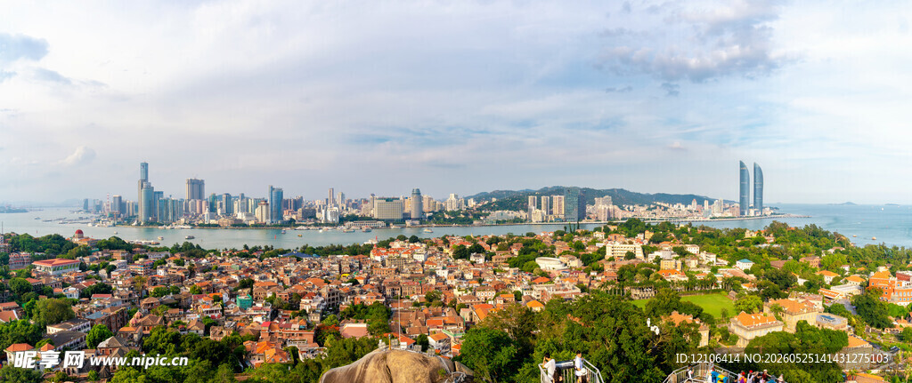城市全景俯瞰图