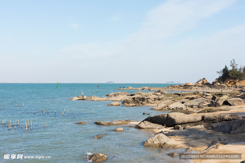 海边岩石风景