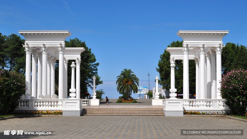 古典柱式建筑景观
