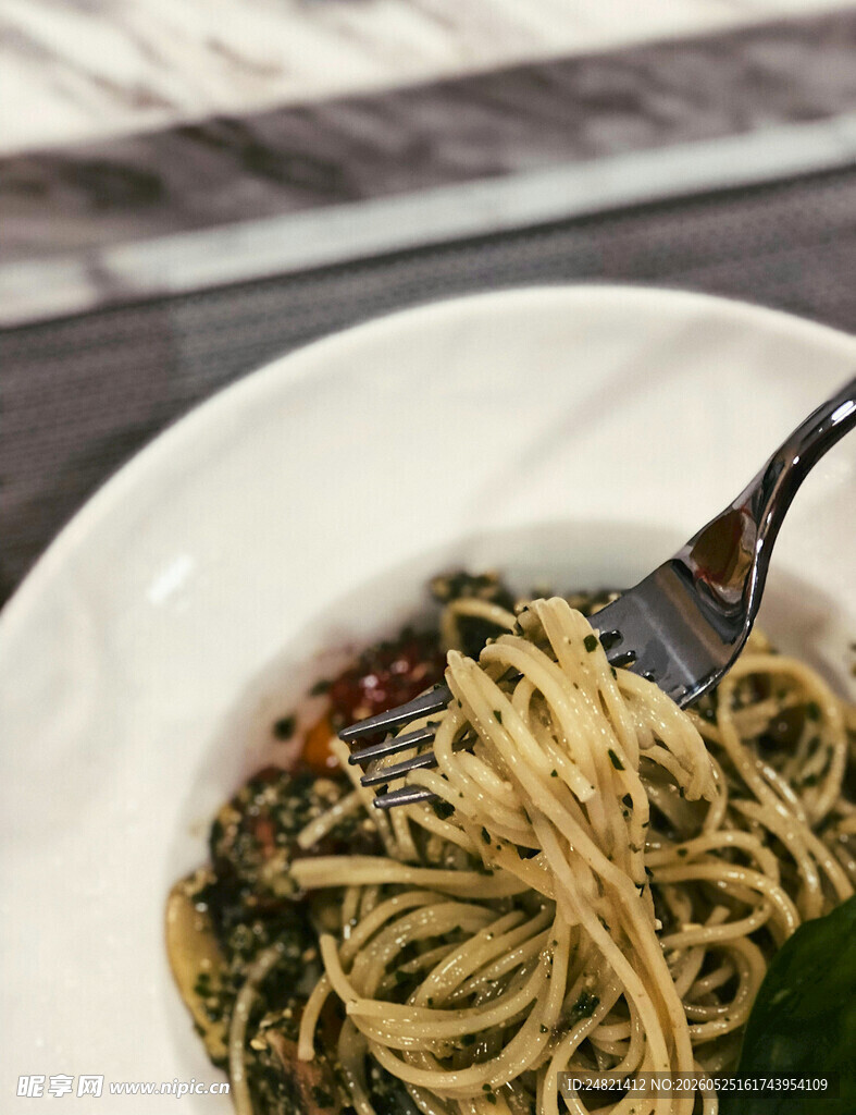 美味意面料理特写