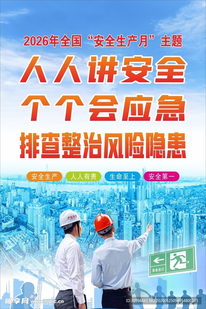 安全生产宣传活动海报