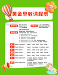 美金早教课程表