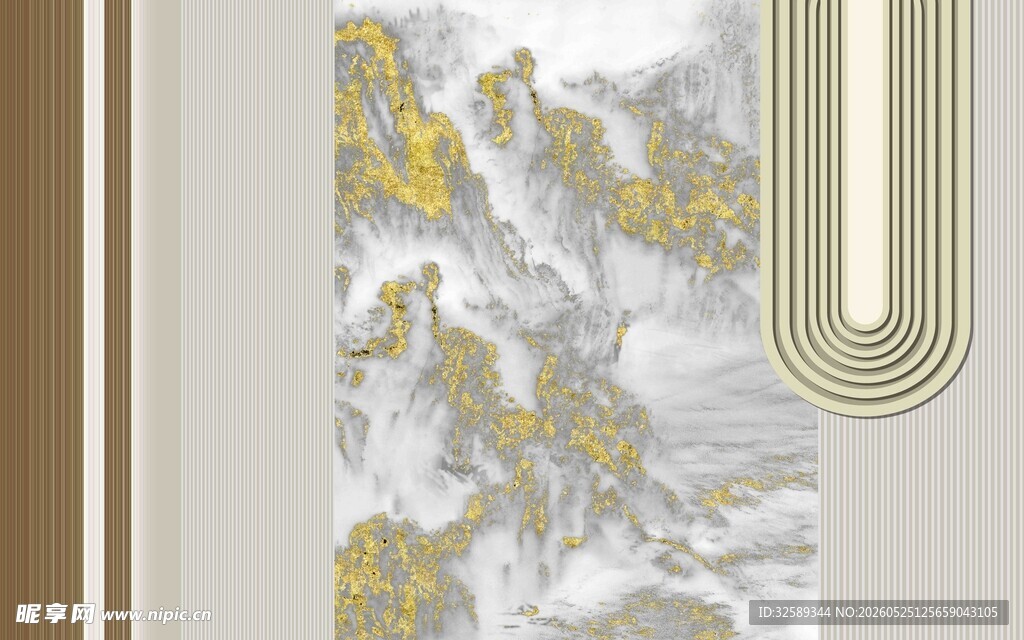 中式山水抽象艺术画作