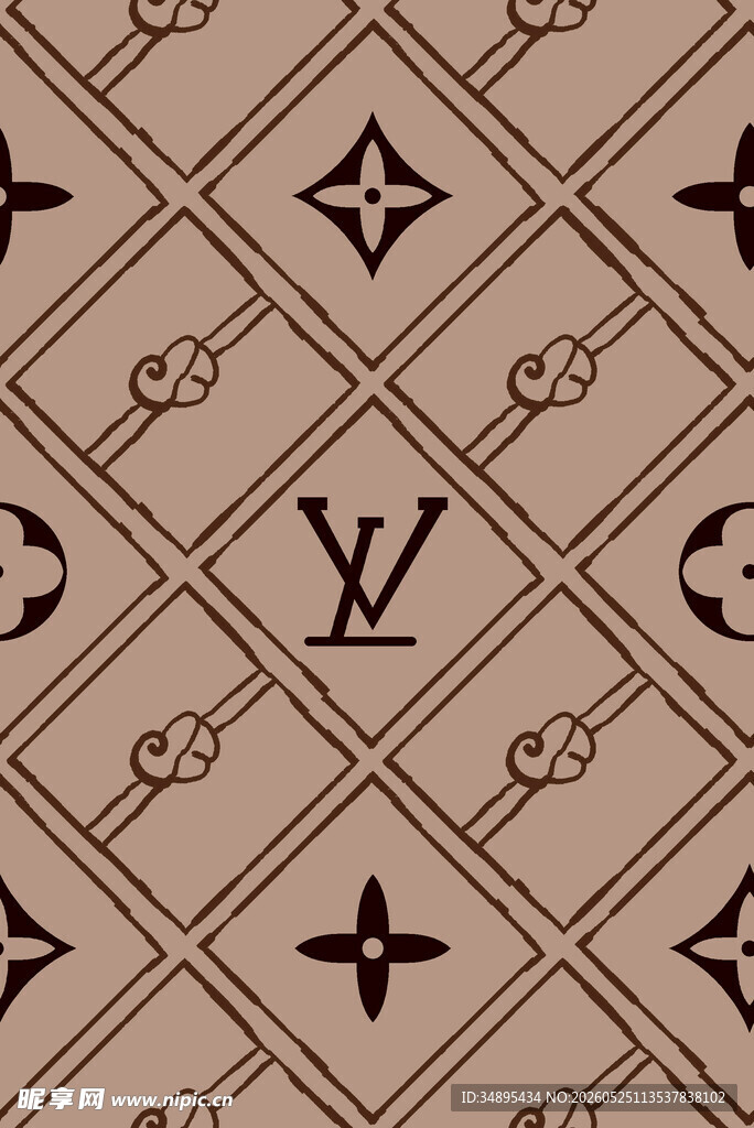 LV经典花纹  大牌