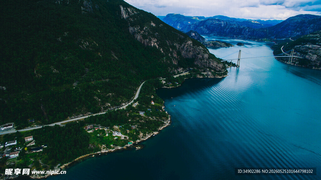 壮丽峡湾风光美景